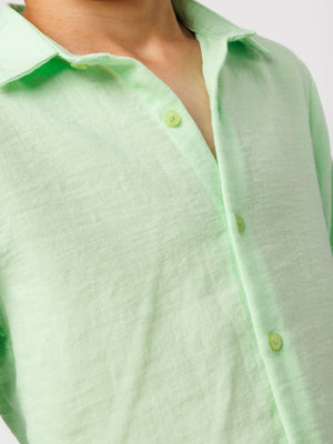 FASHION BUTTONNED SHIRTS Mint / 14