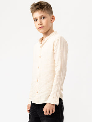 FASHION BUTTONNED SHIRTS Cream / 14