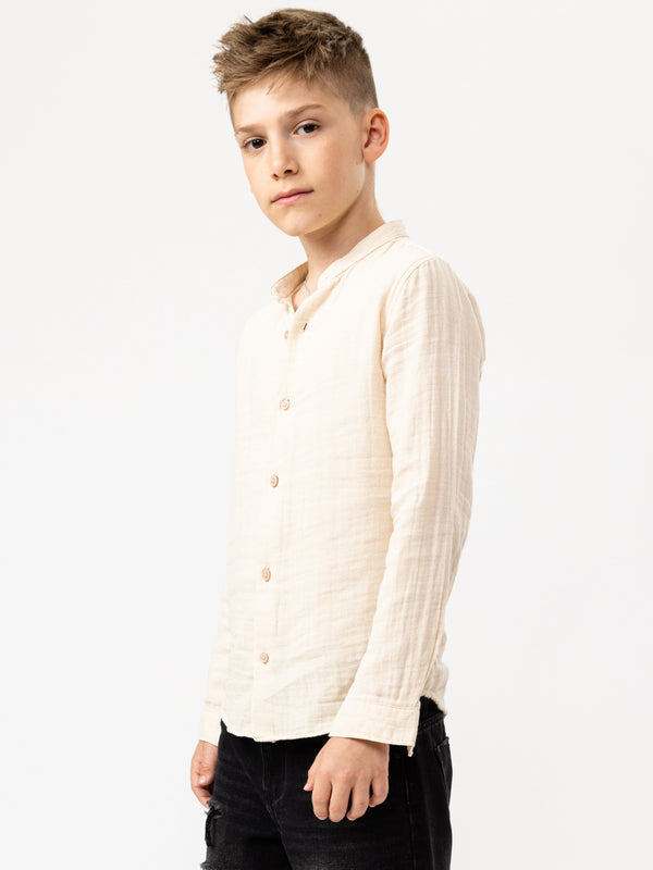 FASHION BUTTONNED SHIRTS Cream / 14