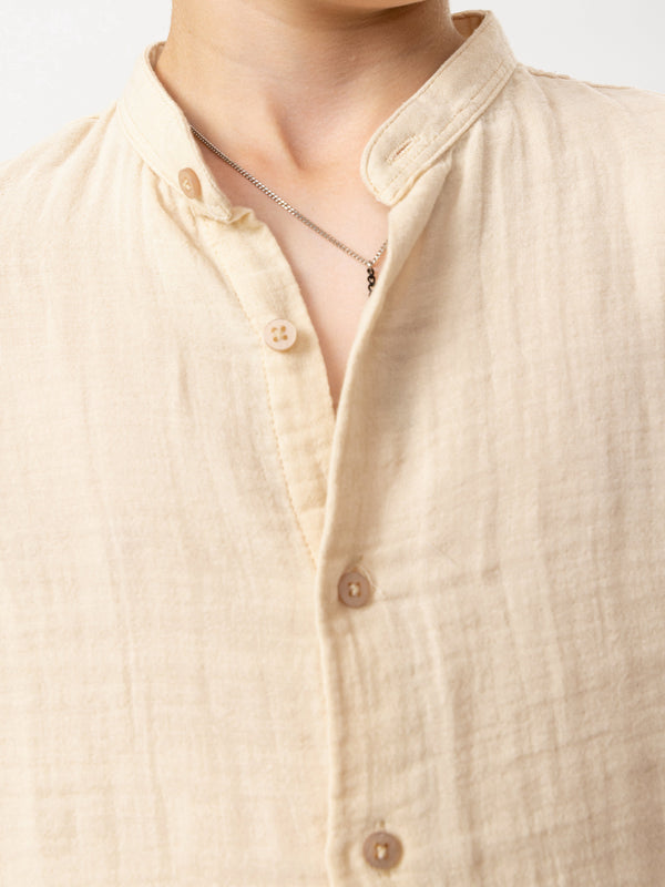 FASHION BUTTONNED SHIRTS Cream / 14