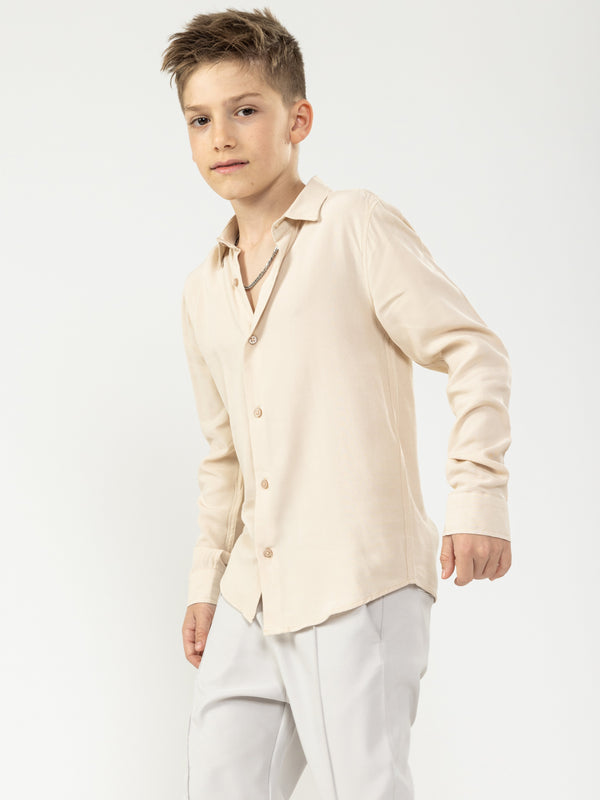 FASHION BUTTONNED SHIRTS Beige / 14