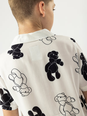 SHORT WOVEN SHIRT Cream / 14