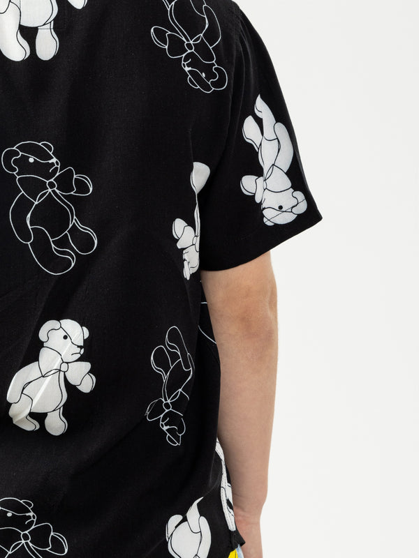SHORT WOVEN SHIRT Black / 14