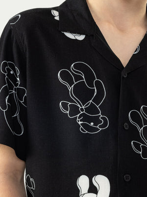 SHORT WOVEN SHIRT Black / 14