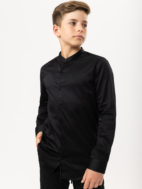 PREMIUM BUTTONNED SHIRTS Black / 14