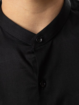 PREMIUM BUTTONNED SHIRTS Black / 14