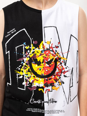 TANK TOPS Black / White / 14