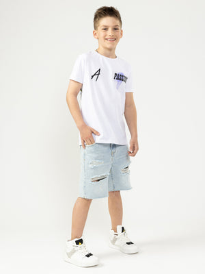 JEANS BERMUDA Light Blue / 14