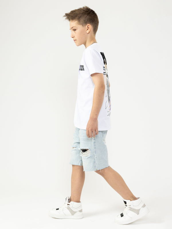 JEANS BERMUDA Light Blue / 14