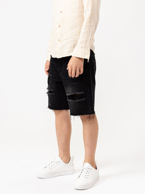 JEANS BERMUDA Black / 14