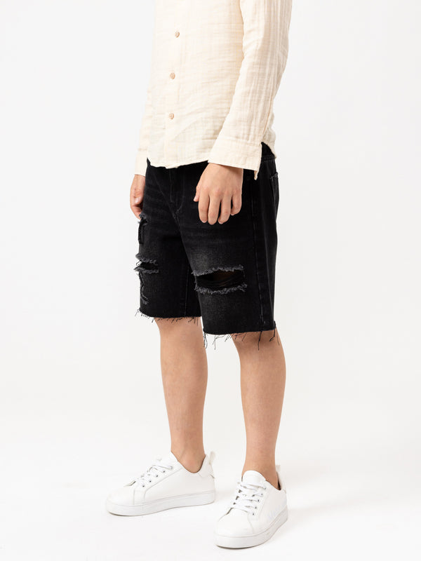 JEANS BERMUDA Black / 14