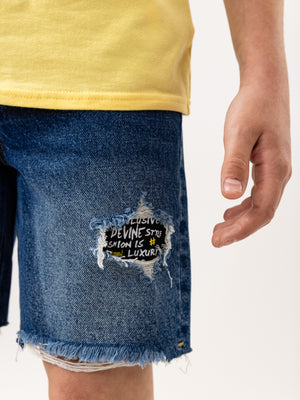 JEANS BERMUDA Blue / 14