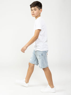 JEANS BERMUDA Light Blue / 14