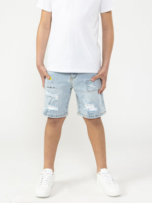 JEANS BERMUDA Light Blue / 14
