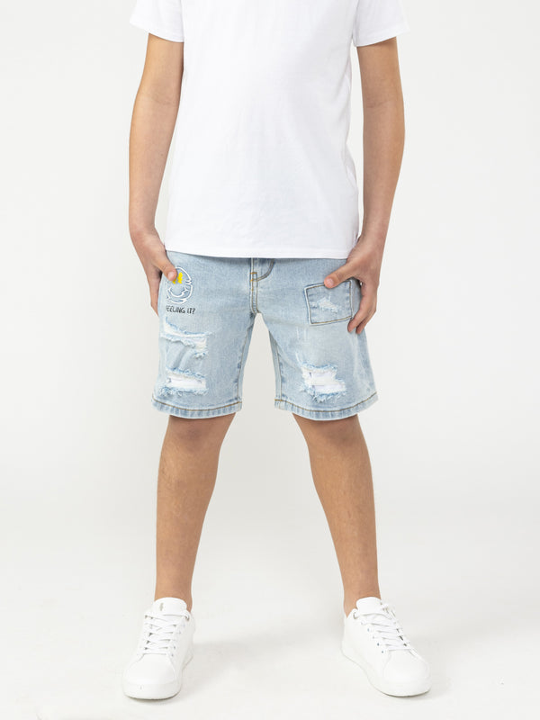 JEANS BERMUDA Light Blue / 14