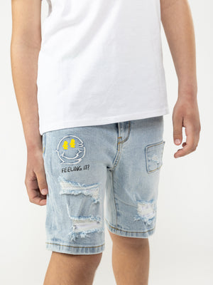 JEANS BERMUDA Light Blue / 14