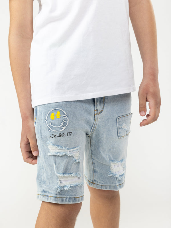 JEANS BERMUDA Light Blue / 14