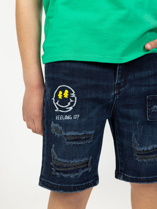 JEANS BERMUDA Dark Blue / 14
