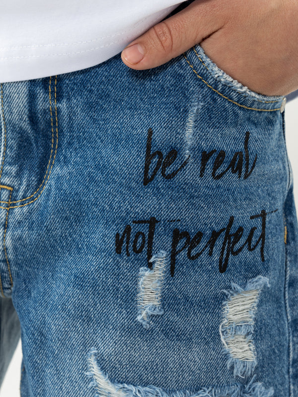 JEANS BERMUDA Blue / 14