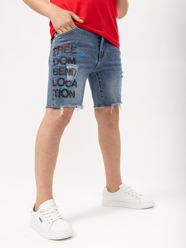 JEANS BERMUDA Blue / 14