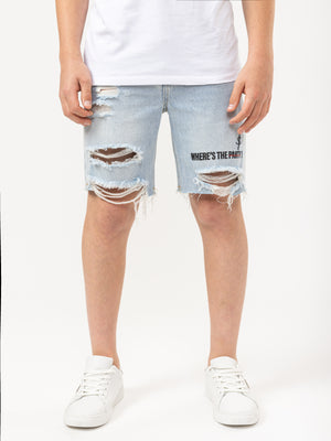 JEANS BERMUDA Light Blue / 14