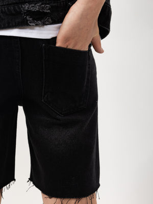 JEANS BERMUDA Black / 14