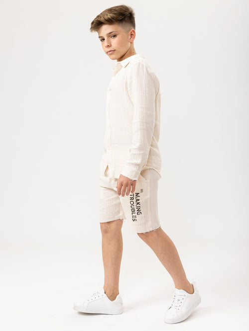 WOVEN BERMUDA Cream / 14