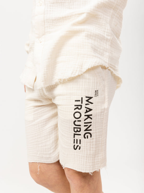 WOVEN BERMUDA Cream / 14