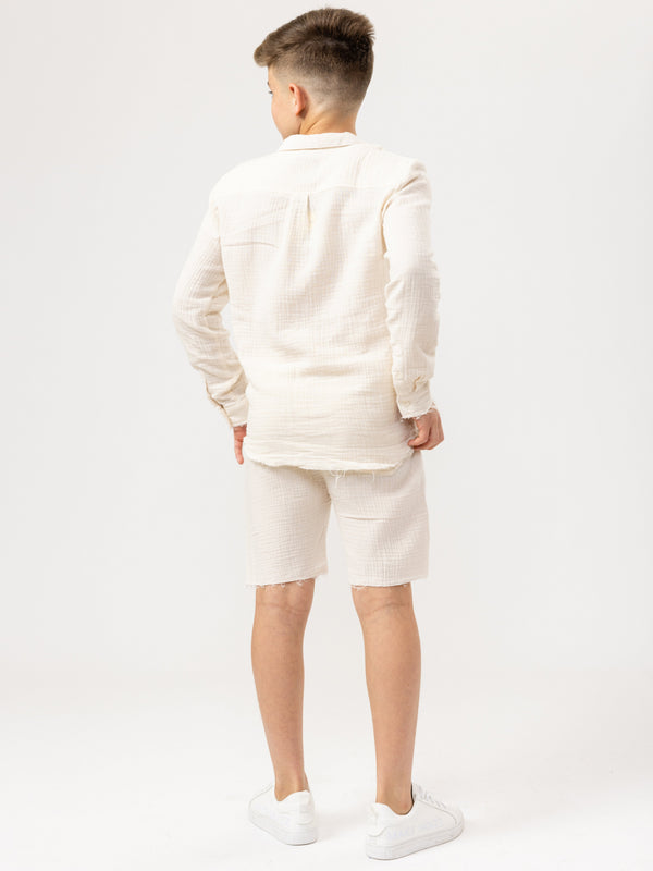 WOVEN BERMUDA Cream / 14