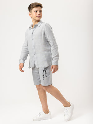 WOVEN BERMUDA Silver / 14
