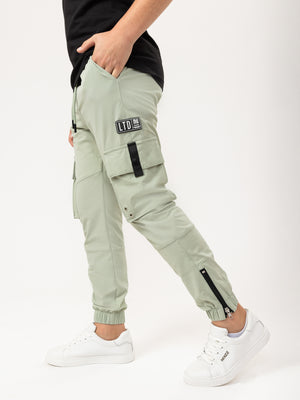 WOVEN PANTS Mint Green / 14