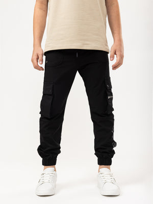 WOVEN PANTS Black / 14