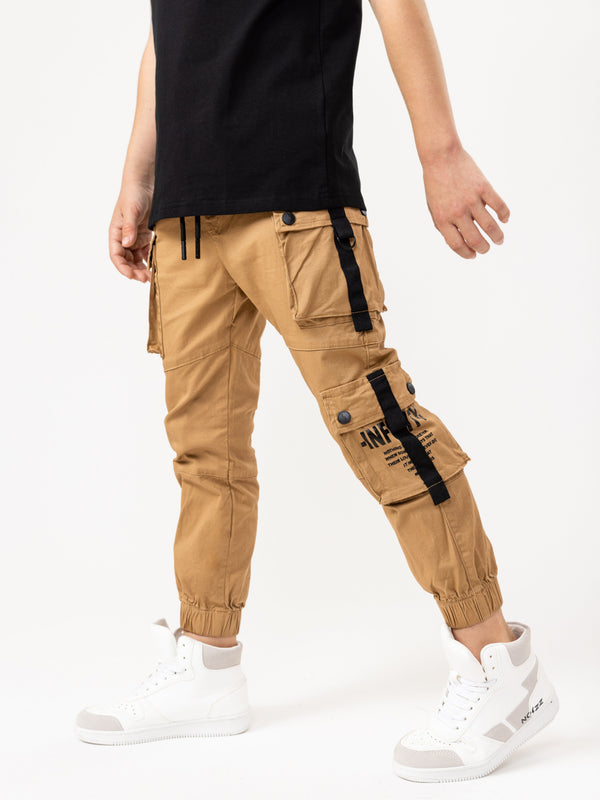 WOVEN PANTS Camel / 14