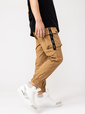 WOVEN PANTS Camel / 14