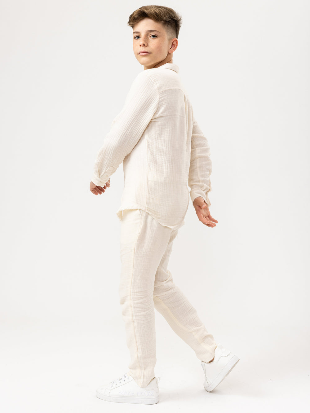 WOVEN PANTS Cream / 14