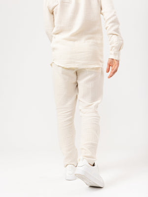 WOVEN PANTS Cream / 14