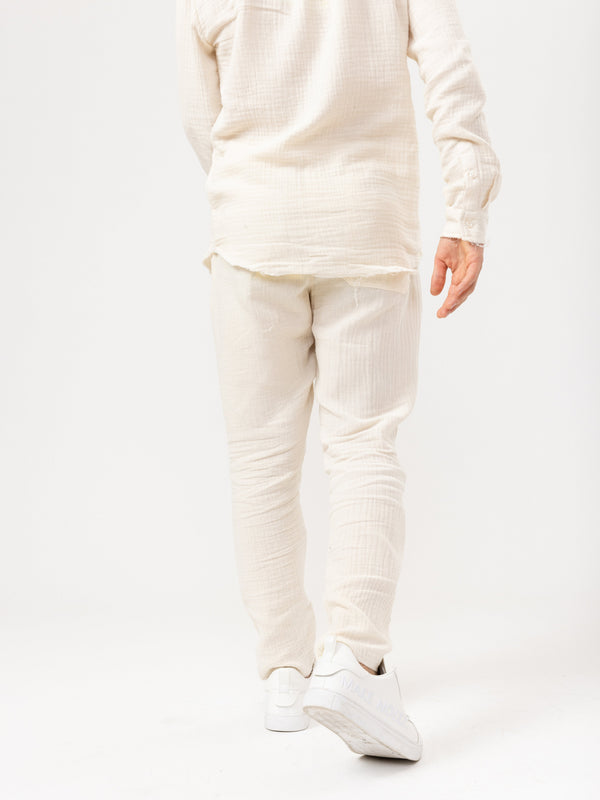 WOVEN PANTS Cream / 14