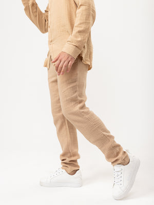 WOVEN PANTS Nude / 14