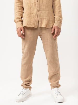 WOVEN PANTS Nude / 14