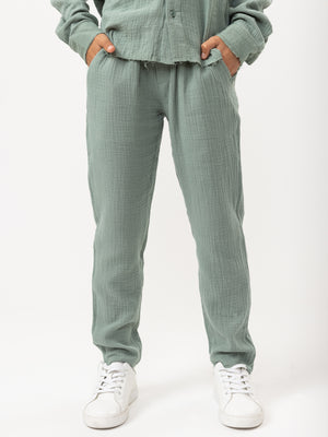 WOVEN PANTS Green / 14