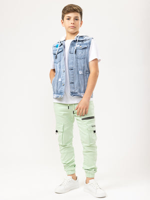 WOVEN PANTS Mint / 14