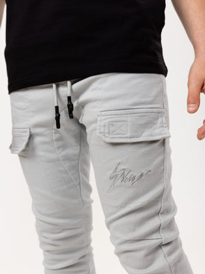 WOVEN PANTS Silver Color / 14