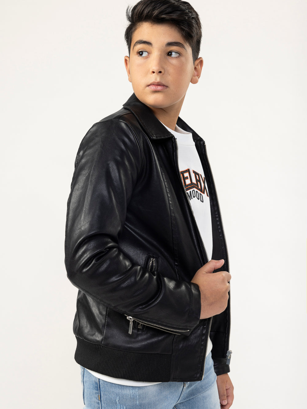 LEATHER COAT Black / 14