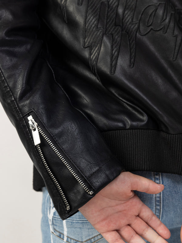 LEATHER COAT Black / 14