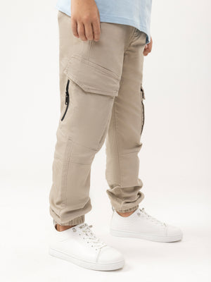 CARGO WOVEN PANTS Beige / 14