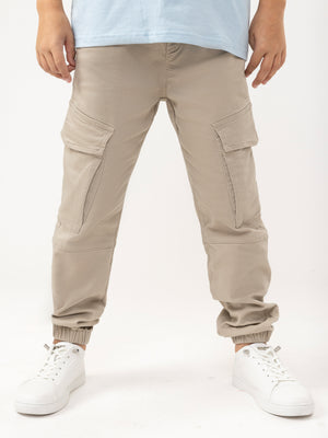 CARGO WOVEN PANTS Beige / 14