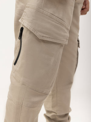CARGO WOVEN PANTS Beige / 14