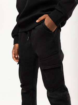 CARGO WOVEN PANTS Black / 14