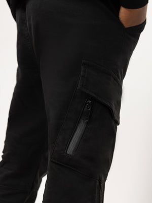 CARGO WOVEN PANTS Black / 14