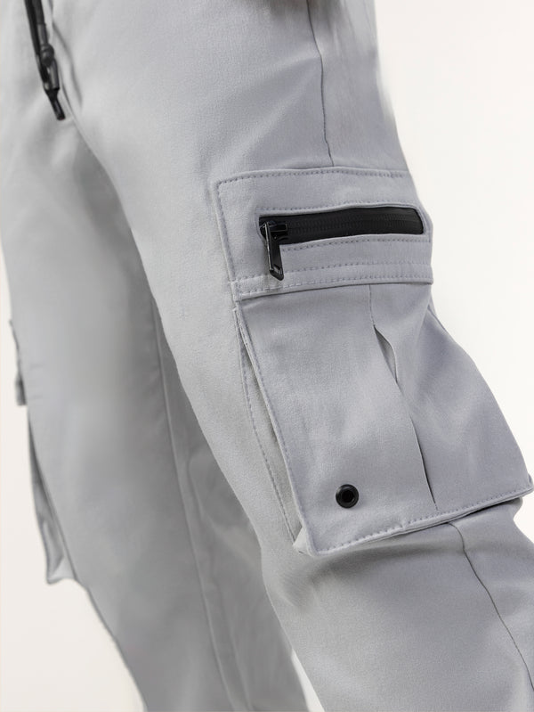 CARGO WOVEN PANTS Silver / 14